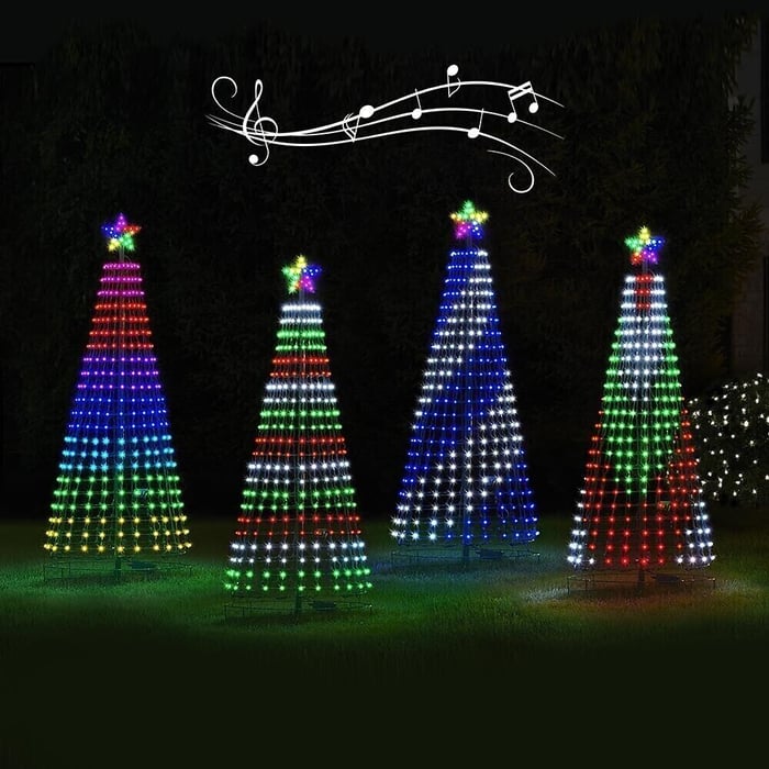 🎄CHRISTMAS BIG SALE - 16.4FT MULTICOLOR LED ANIMATED OUTDOOR CHRISTMAS TREE LIGHT SHOW