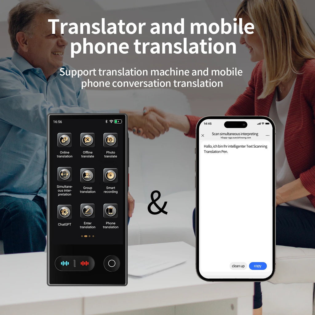 Language Translator Device 138 In Real-time Online Languages Translation Device Portable AI ChatGPT Photo Intelligent Translate