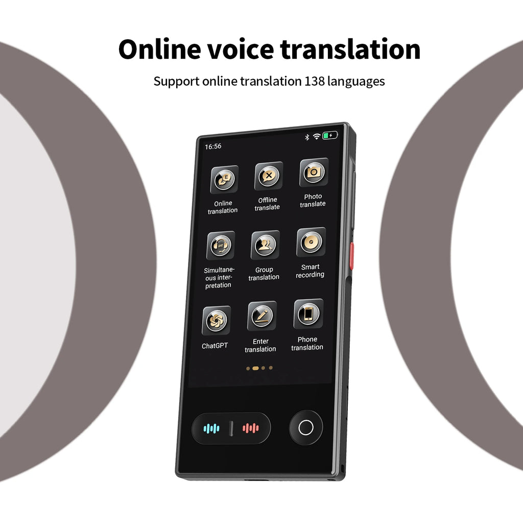 Language Translator Device 138 In Real-time Online Languages Translation Device Portable AI ChatGPT Photo Intelligent Translate