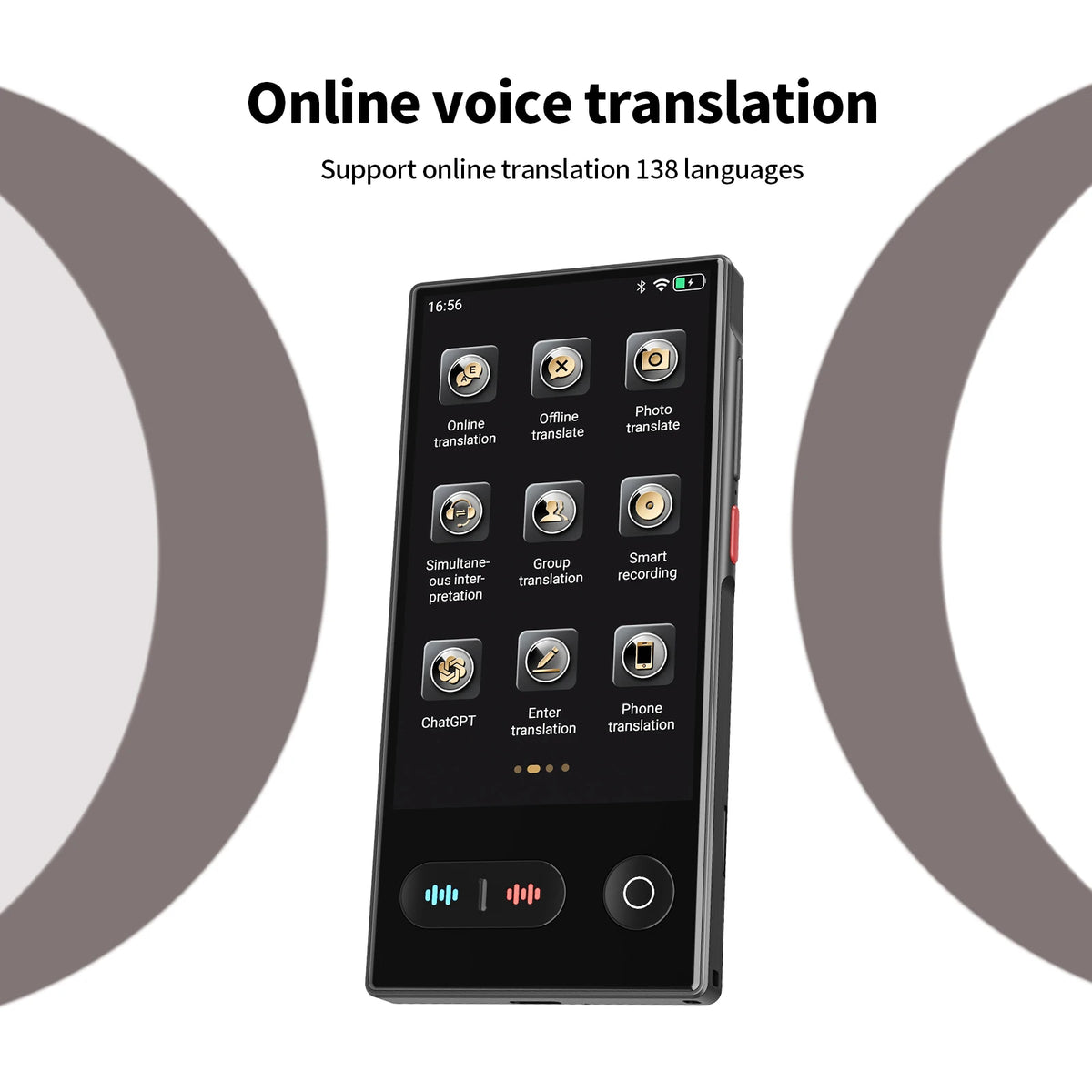 Language Translator Device 138 In Real-time Online Languages Translation Device Portable AI ChatGPT Photo Intelligent Translate