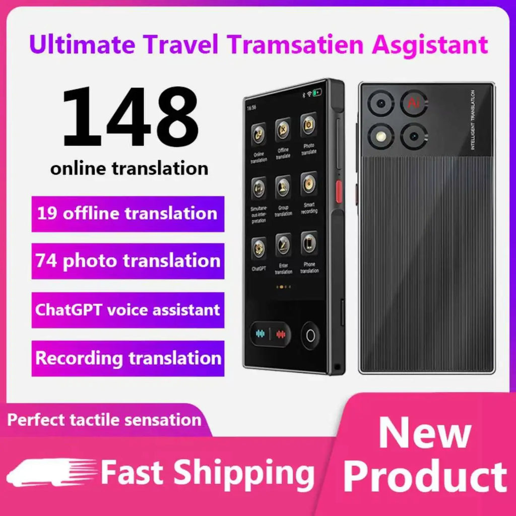 Language Translator Device 138 In Real-time Online Languages Translation Device Portable AI ChatGPT Photo Intelligent Translate