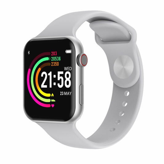 Smart Watch Full Touch Screen Heart Rate Blood Pressure Sports Tracker Fitness Watches Connect Android iOS Silver