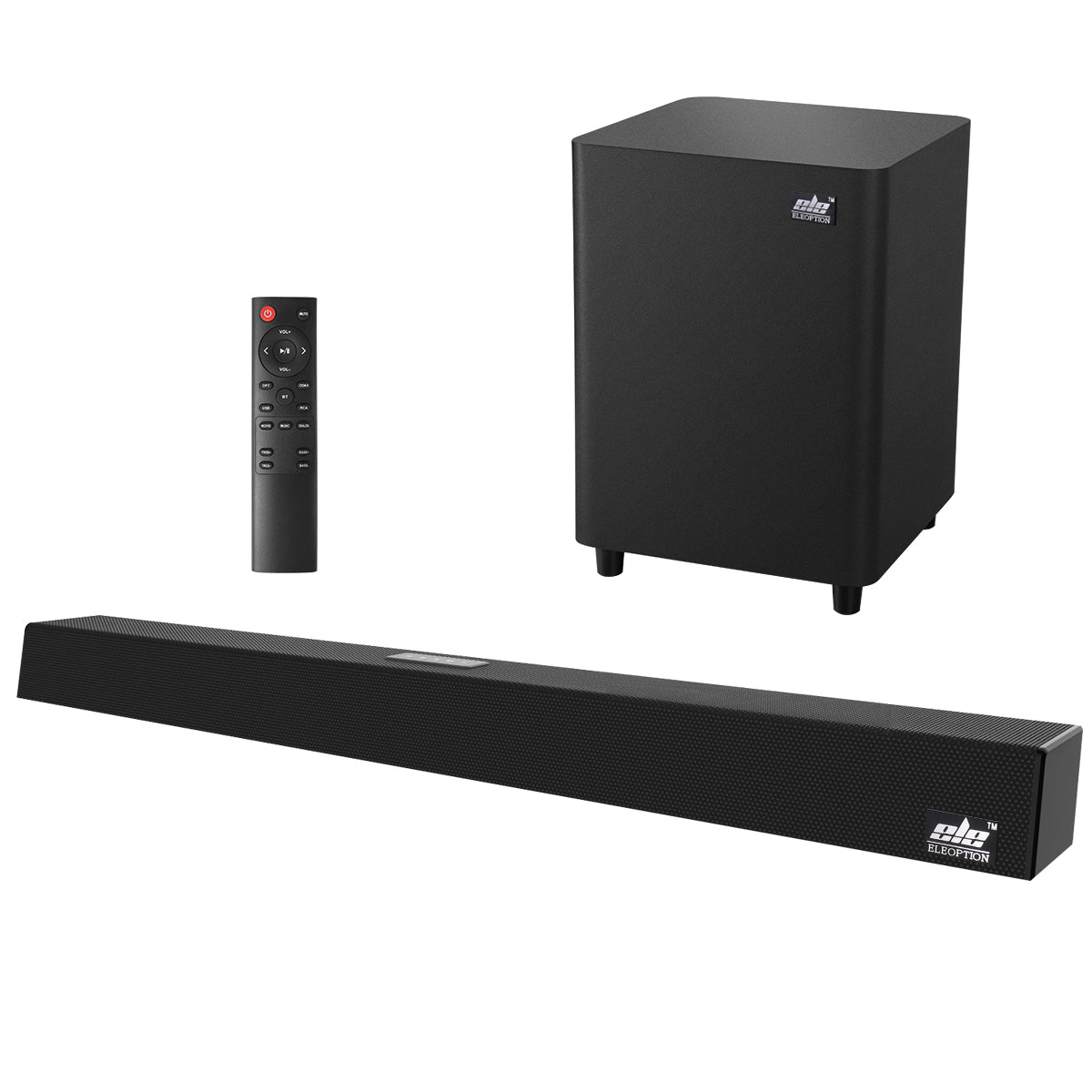 120W Home Theater Sound System Soundbar 2.1 TV Bluetooth Speaker Support Optical AUX Coaxial Sound Bar Subwoofer Speakers For TV