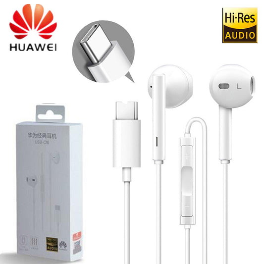 HUAWEI CM33 Type C Earphone with Mic Volume Control For Mate 10 Pro P20 Por P30 p30 Pro XIAOMI MI 9 8 7 6 6X MIX2