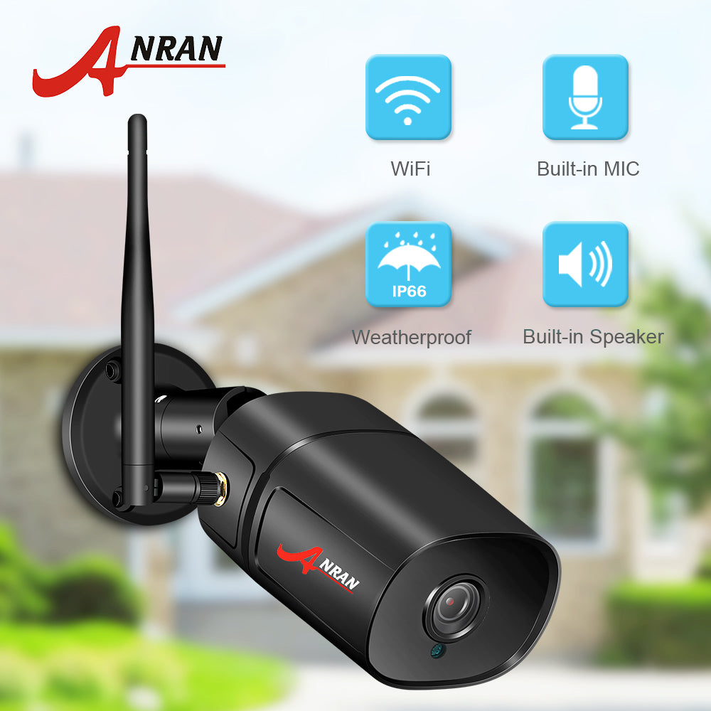 ANRAN 1080P IP Camera Wifi HD Outdoor Infrared Night Vision Security Camera Two Way Audio Wireless Video Surveillance Camera