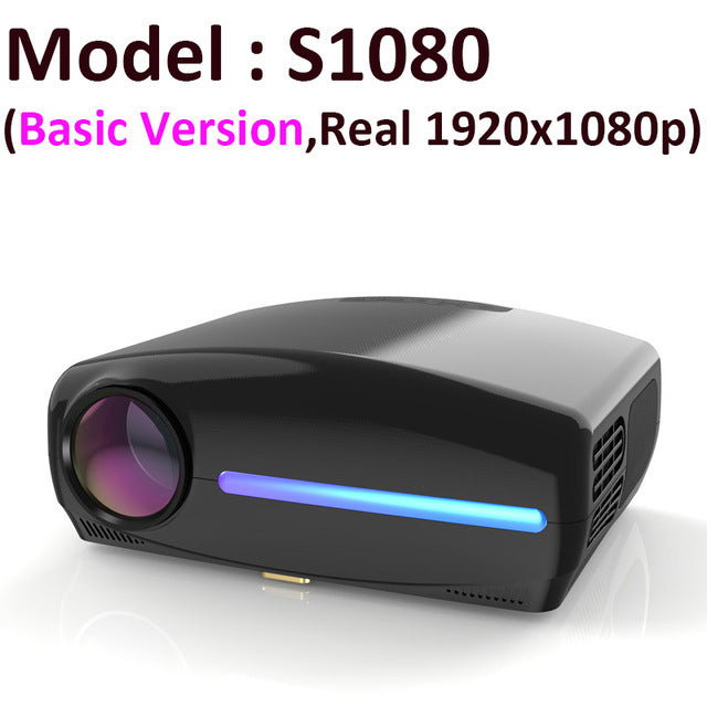 Smartldea 1080P 4K Full HD Projector,Android 9.0 Optional,1920x1080P Resolution 6500lumen,LED Proyector Home Theater,3D Beamer