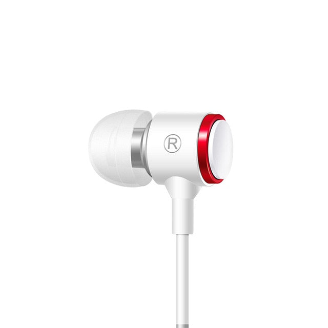 Duszake S320 Stereo Bass Headphone In-Ear 3.5MM Wired Earphones Metal HIFI Earpiece with MIC for Xiaomi Samsung Huawei Phones