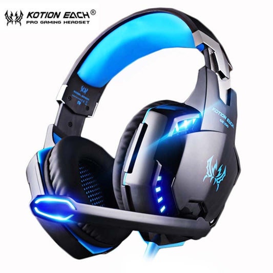 KOTION EACH PS4 Gaming Headset Deep bass Stereo Casque Wired Game Earphones Gaming Headphones with Microphone for PS4 PC Laptop