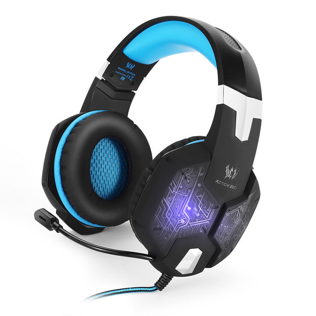 KOTION EACH PS4 Gaming Headset Deep bass Stereo Casque Wired Game Earphones Gaming Headphones with Microphone for PS4 PC Laptop