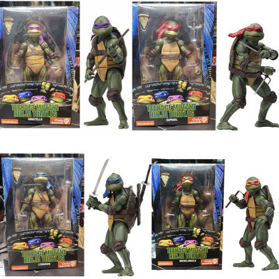 NECA Leonardo Donatello Michelangelo Raphael PVC Action Figure Toy 7 Inch