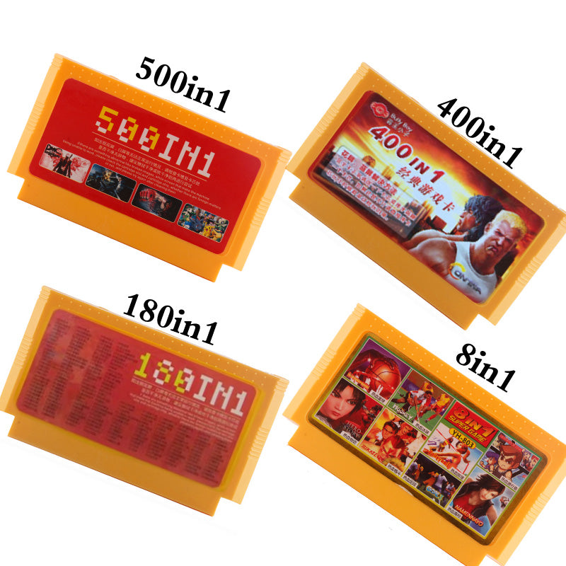 500 in 1 game cartridge Video Games Memory Cards 180 400 in 1 8 Bit 60 Pins Console For Nintend  game classic FC game cards 8in1