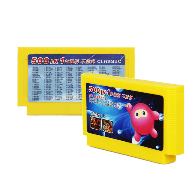 500 in 1 game cartridge Video Games Memory Cards 180 400 in 1 8 Bit 60 Pins Console For Nintend  game classic FC game cards 8in1