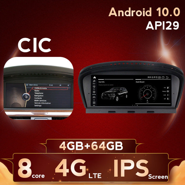 MEKEDE 8.8"HD 4G+64G Android 10 car radio multimedia player for BMW 5 Series E60 E61 E62 E63 E64 E90 E91 E92 CCC CIC system