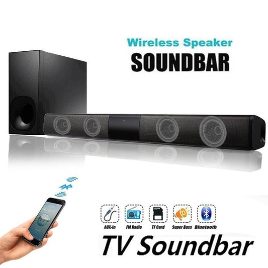 2020 New Luxury Upgrade Best Sound Quality Wireless Bluetooth Soundbar Speaker TV Home Theater Soundbar Subwoofer with RCA Line