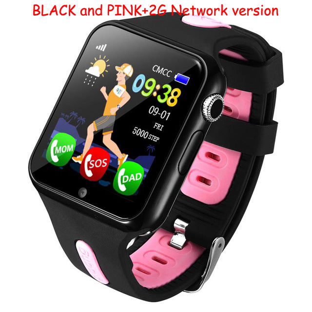 Smart GPS Wifi Location Student Kids Phone Watch Android System Clock App Install Bluetooth Remote Camera Smartwatch 4G SIM Card