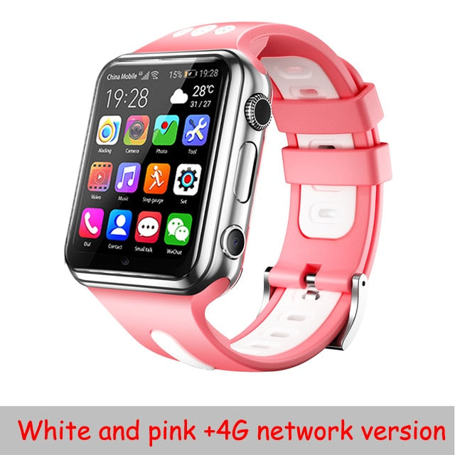 Smart GPS Wifi Location Student Kids Phone Watch Android System Clock App Install Bluetooth Remote Camera Smartwatch 4G SIM Card