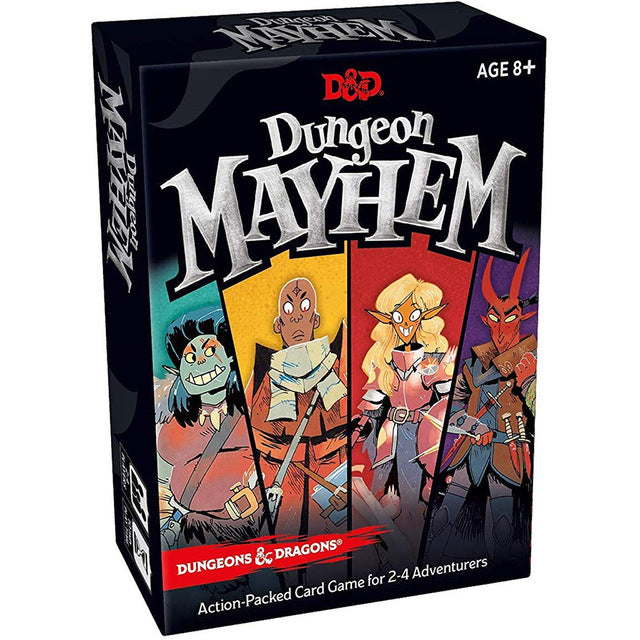Dungeones Mayhem Dungeonsing Dragons Card Game120 Cards Toy Entertainment Party Family Friends Battle for Baldurs Gate Board