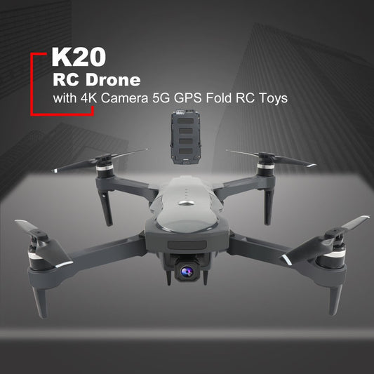 New Drone K20 Brushless Motor 5G GPS Drone With 4K HD Dual Camera Professional Foldable Quadcopter 1800M RC Distance Toy