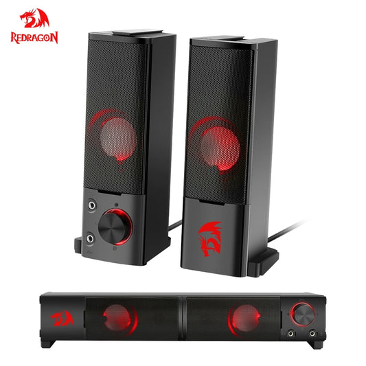 Redragon GS550 aux 3.5mm stereo surround music smart speakers column sound bar for the computer PC home notebook TV loudspeakers