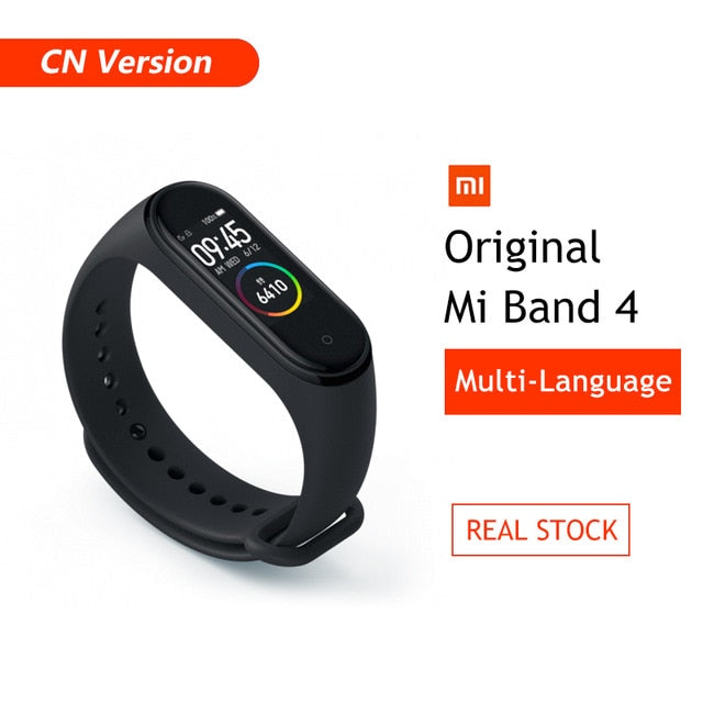 Global Version Xiaomi Mi Band 4 Smart Bracelet Miband 4 Multi language Fitness Wristband 50M 5ATM Waterproof Fitness Smartbrand
