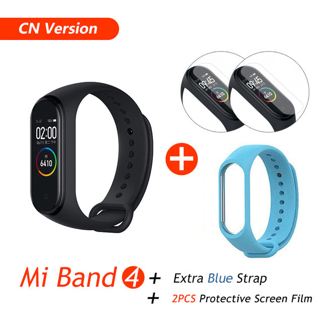 Global Version Xiaomi Mi Band 4 Smart Bracelet Miband 4 Multi language Fitness Wristband 50M 5ATM Waterproof Fitness Smartbrand