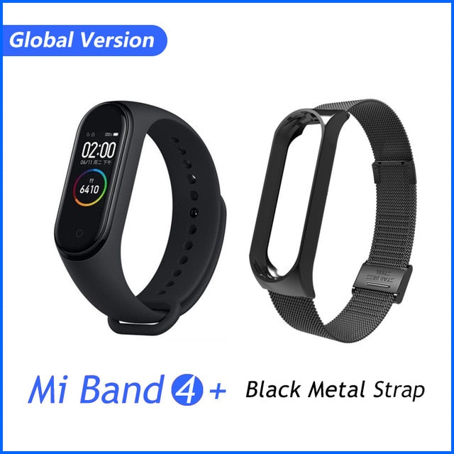 Global Version Xiaomi Mi Band 4 Smart Bracelet Miband 4 Multi language Fitness Wristband 50M 5ATM Waterproof Fitness Smartbrand