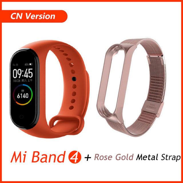 Global Version Xiaomi Mi Band 4 Smart Bracelet Miband 4 Multi language Fitness Wristband 50M 5ATM Waterproof Fitness Smartbrand