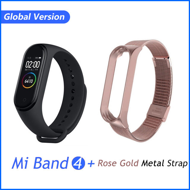 Global Version Xiaomi Mi Band 4 Smart Bracelet Miband 4 Multi language Fitness Wristband 50M 5ATM Waterproof Fitness Smartbrand
