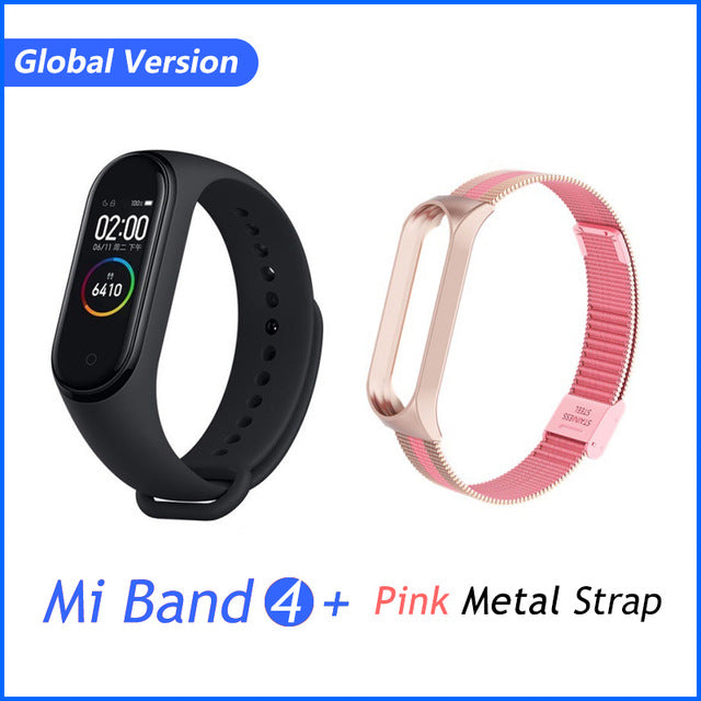 Global Version Xiaomi Mi Band 4 Smart Bracelet Miband 4 Multi language Fitness Wristband 50M 5ATM Waterproof Fitness Smartbrand