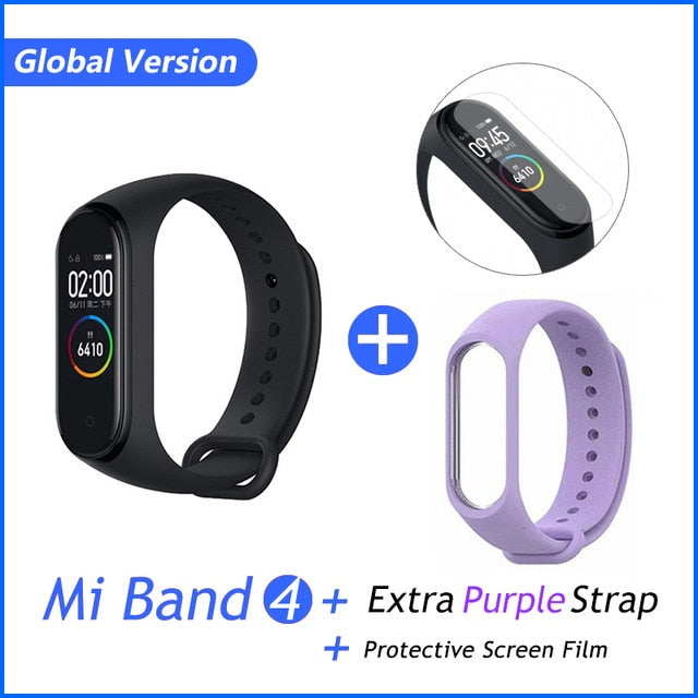 Global Version Xiaomi Mi Band 4 Smart Bracelet Miband 4 Multi language Fitness Wristband 50M 5ATM Waterproof Fitness Smartbrand