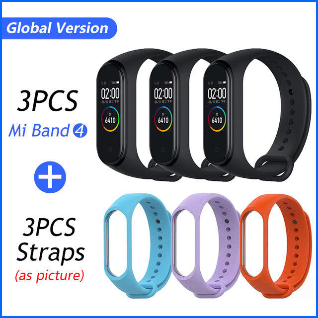 Global Version Xiaomi Mi Band 4 Smart Bracelet Miband 4 Multi language Fitness Wristband 50M 5ATM Waterproof Fitness Smartbrand