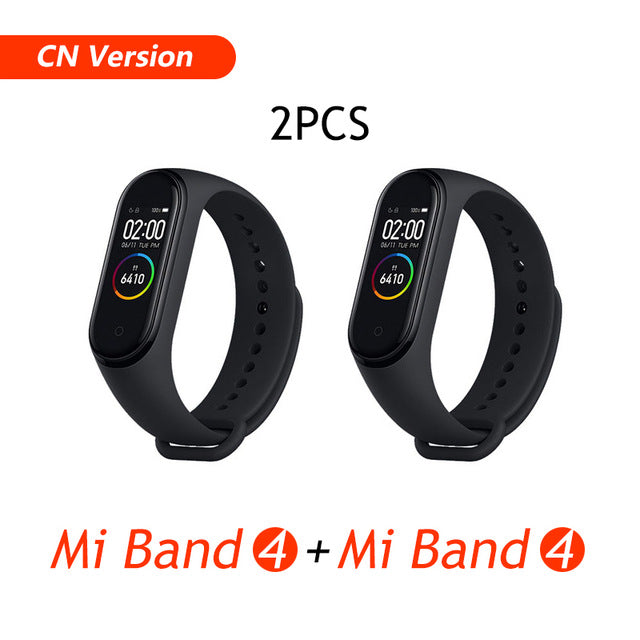 Global Version Xiaomi Mi Band 4 Smart Bracelet Miband 4 Multi language Fitness Wristband 50M 5ATM Waterproof Fitness Smartbrand