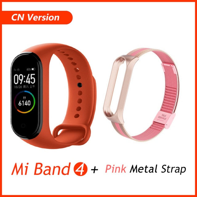 Global Version Xiaomi Mi Band 4 Smart Bracelet Miband 4 Multi language Fitness Wristband 50M 5ATM Waterproof Fitness Smartbrand