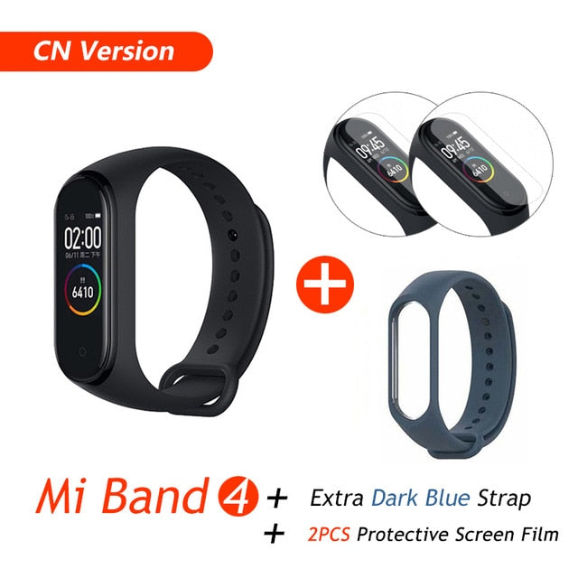 Global Version Xiaomi Mi Band 4 Smart Bracelet Miband 4 Multi language Fitness Wristband 50M 5ATM Waterproof Fitness Smartbrand