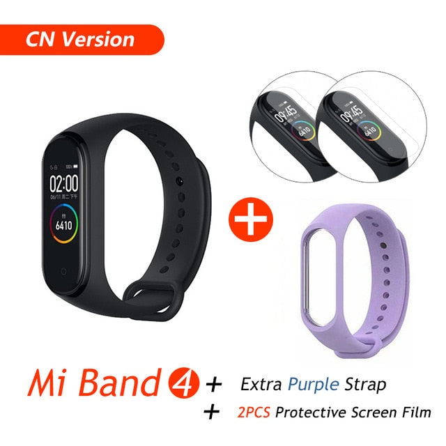 Global Version Xiaomi Mi Band 4 Smart Bracelet Miband 4 Multi language Fitness Wristband 50M 5ATM Waterproof Fitness Smartbrand