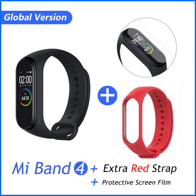 Global Version Xiaomi Mi Band 4 Smart Bracelet Miband 4 Multi language Fitness Wristband 50M 5ATM Waterproof Fitness Smartbrand