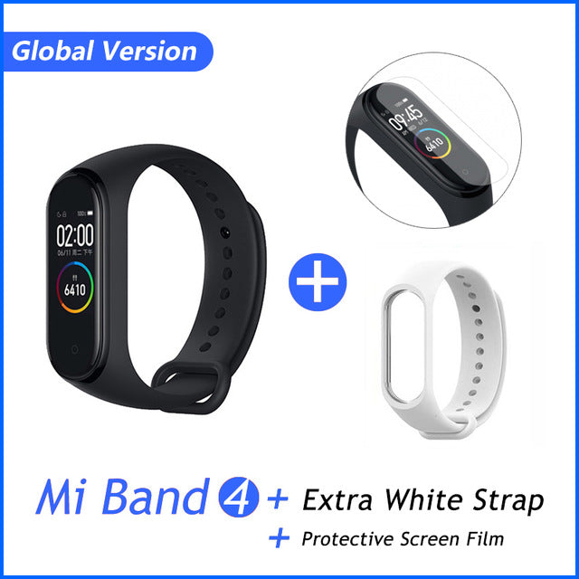 Global Version Xiaomi Mi Band 4 Smart Bracelet Miband 4 Multi language Fitness Wristband 50M 5ATM Waterproof Fitness Smartbrand
