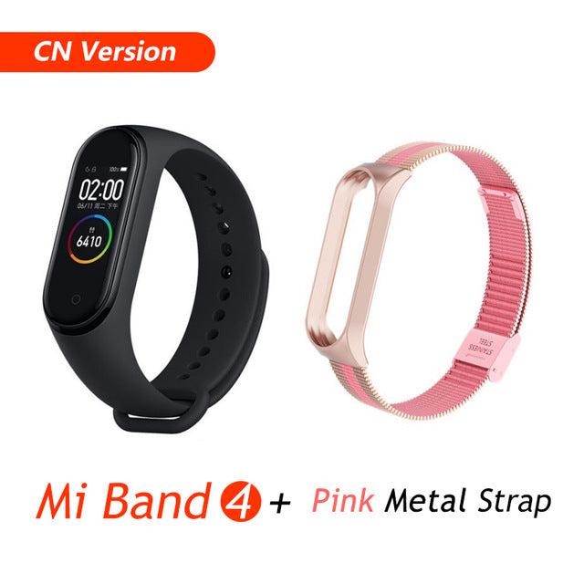Global Version Xiaomi Mi Band 4 Smart Bracelet Miband 4 Multi language Fitness Wristband 50M 5ATM Waterproof Fitness Smartbrand