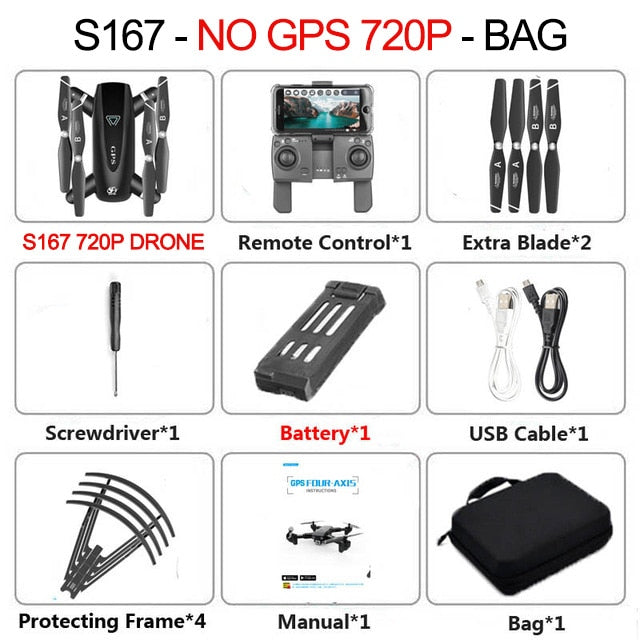 2020 New GPS Drone With Camera 5G WIFI FPV RC Foldable Quadcopter Drone 4K Off-Point Flying Gesture Photos Video Helicopter Toy