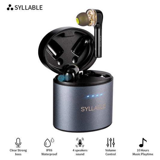 Original SYLLABLE S119 bluetooth V5.0 bass earphones wireless headset noise reduction SYLLABLE S119 Volume control earbuds