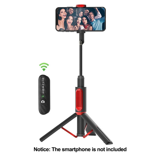 BlitzWolf BW-BS10 Portable bluetooth Selfie Stick with Tripod Extendable Foldable Monopod for iPhone 11 X for Huawei for Xiaomi