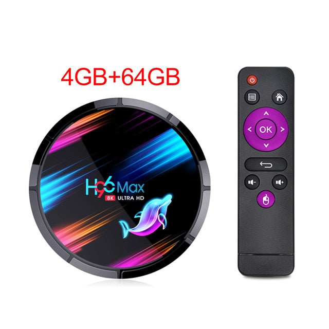 H96 Max X3 Smart TV Box Android 9.0 4GB RAM 32GB/64GB/128GB Amlogic S905X3 TVBox 2.4G/5G WIFI BT4.0 1000M 4K Media player H96Max