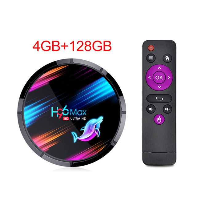 H96 Max X3 Smart TV Box Android 9.0 4GB RAM 32GB/64GB/128GB Amlogic S905X3 TVBox 2.4G/5G WIFI BT4.0 1000M 4K Media player H96Max