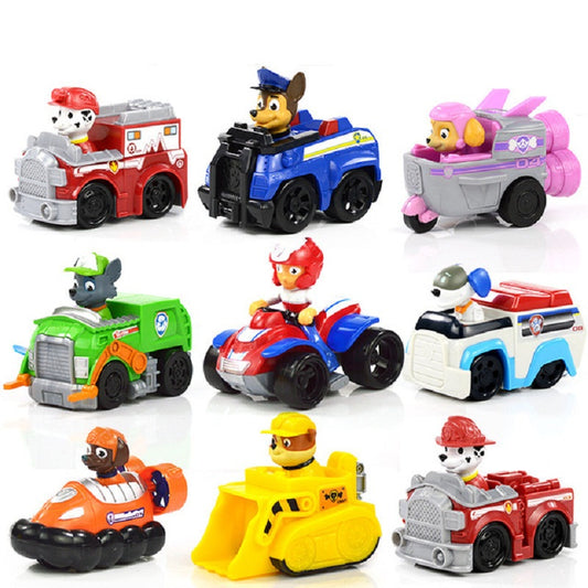 Paw Patrol Dog Puppy Patrol car Patrulla Canina toys Action Figures Model Toy Chase Marshall Ryder Vehicle Car Kids Toy