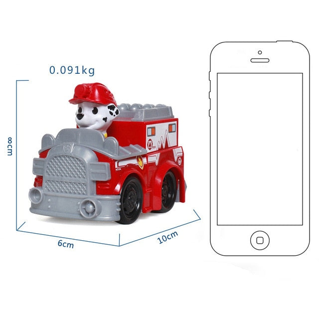 Paw Patrol Dog Puppy Patrol car Patrulla Canina toys Action Figures Model Toy Chase Marshall Ryder Vehicle Car Kids Toy