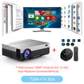 Touyinger T26L T26K 1080p LED full HD Projector Video beamer 5500 Lumen FHD 3D Home cinema HDMI ( Android 9.0 wifi AC3 optional)
