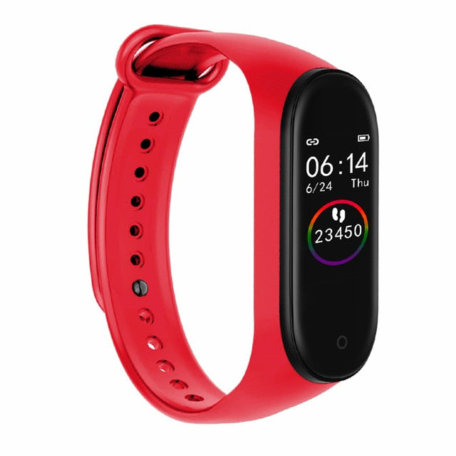 M4 Smart Wristband Band 4 Bracelet Bluetooth Watch Heart Rate Fitness Sleep Monitor Waterproof Smart Bracelet Watch Men Women