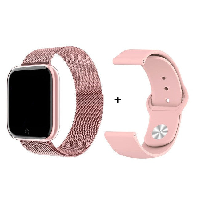 2020 Steel Smart Watch men Heart Rate Blood Pressure Waterproof Sports Women Smartwatch Fitness Tracker For IOS Android iPhone