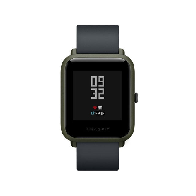 Amazfit Bip Smart Watch Bluetooth GPS Sport Heart Rate Monitor IP68 Waterproof Call Reminder Amazfit APP Notification Vibration