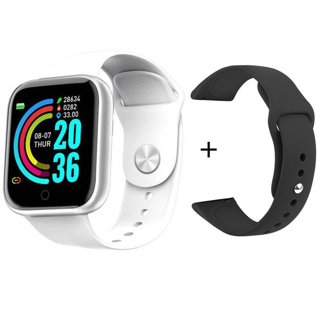 Y68 Sports Smart Watch Life Waterproof Watch Blood Pressure Heart Rate Monitor Soft Silicone 1.3 Inch Smart Bracelet Smartwatch